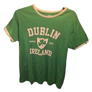 Dunlin, Ireland Sz. Medium Green Tshirt